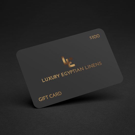 Luxury Egyptian Linens Gift Card $100 - Give loved one the gift of choice with a Luxury Egyptian Linens gift card.