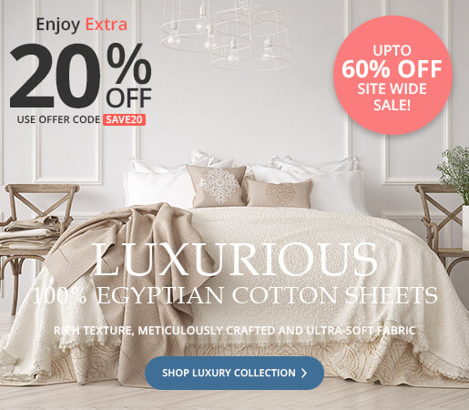 Luxurious - 100% Egyptian Cotton Sheets - Rich Texture, Meticulously Crafted and Ultra-Soft Fabric