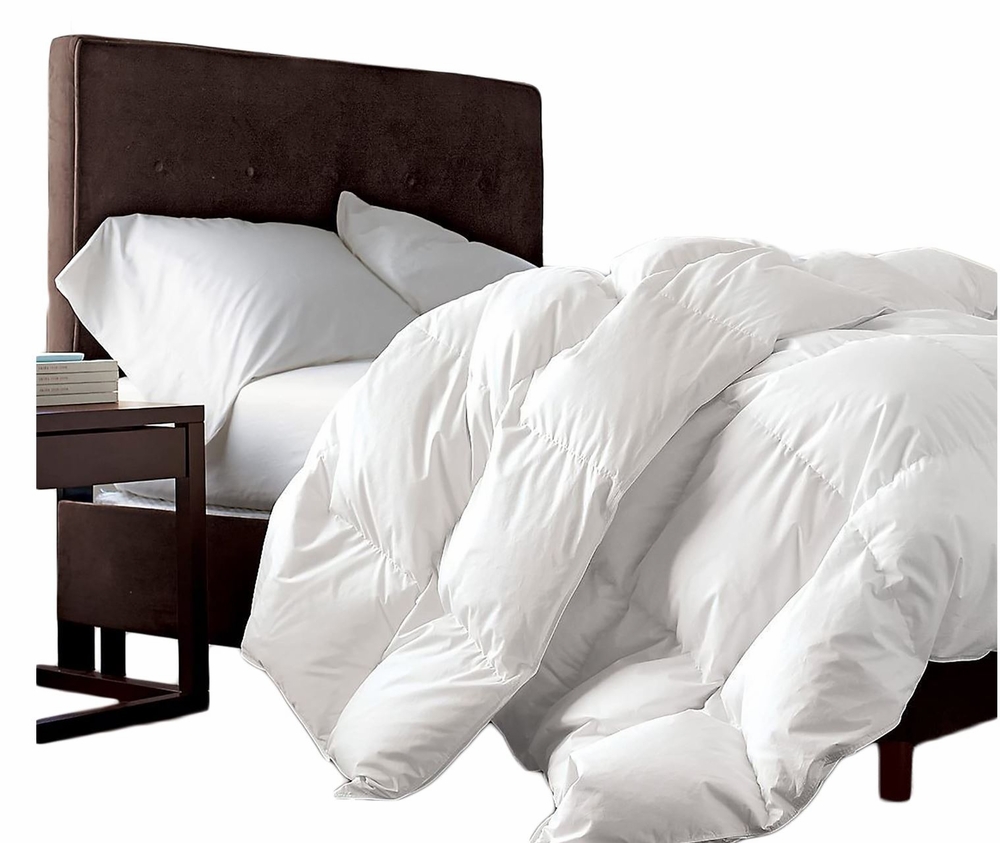 Luxurious Queen Size Goose Down Feather Fiber Comforter Luxury