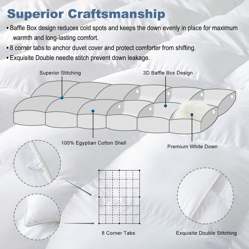 Twin Down Comforters Twin XL Size Siberian Goose Down Comforter