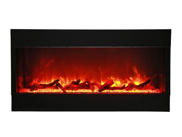 Amantii 40 Inch Tru-View 3-Sided Electric Fireplace