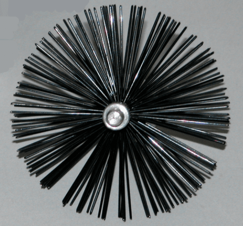 AW Perkins 3 Inch Round Pellet Stove Chimney Cleaning Brush