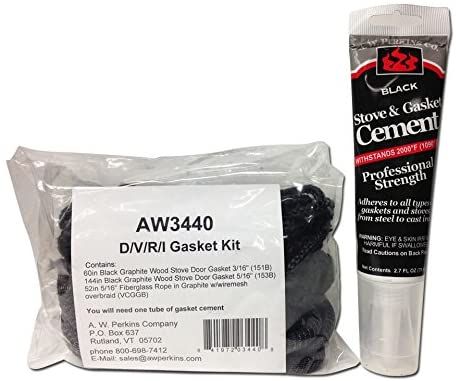 AW Perkins Gasket Kit for Vermont Castings Defiant, Intrepid, Vigilant, and  Resolute Stoves