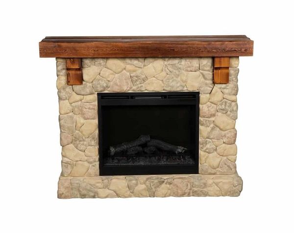 Dimplex Fieldstone Electric Fireplace with Mantel