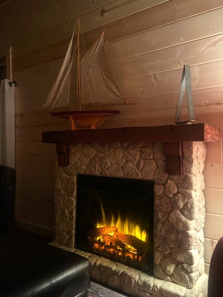 Dimplex Fieldstone Electric Fireplace with Mantel