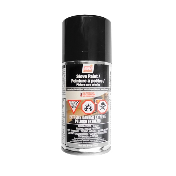 Drolet Metallic Black Stove Paint 3oz