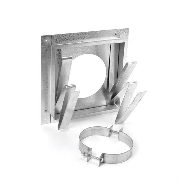 DuraVent Type B Gas Vent Square Ceiling Firestop Support For Vent