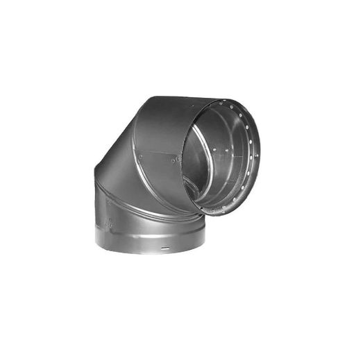 DuraVent DVL 6Inch DoubleWall Black Stovepipe Elbow For Connecting