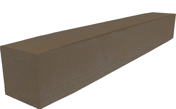Ekena Millwork 72 Inch Faux Wood Fireplace Mantel Shelf