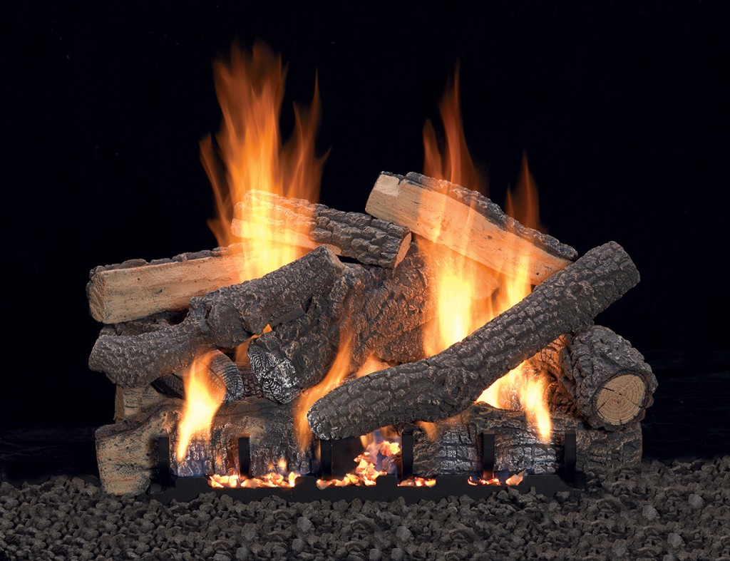 Empire 18 Ponderosa Refractory Vent Free Gas Log Set - For Slope Glaze  Burners