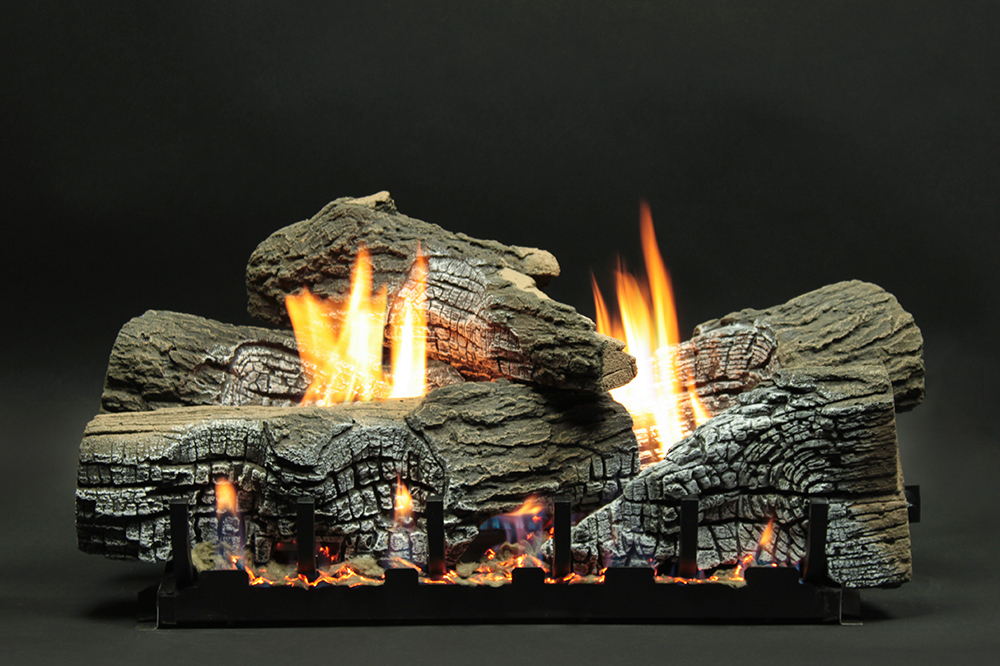 Empire 18 Stacked Wildwood Refractory Vent Free Gas Log Set - For Slope  Glaze Burners