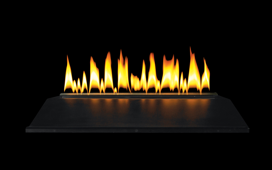 Empire 30" Glacier Ice Ventless Natural Gas Fire Glass Set and