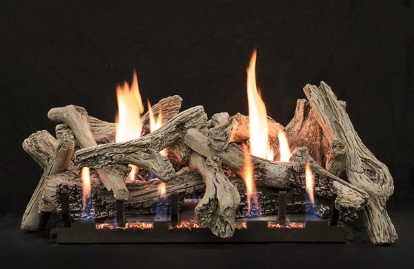 Empire 30 Inch Vent Free Slope Glaze Burner with Log Set - High/Low