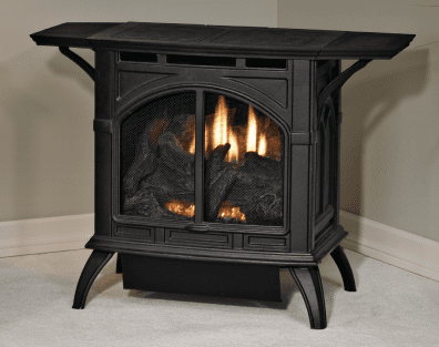 Empire 29 Inch Vent Free Cast Iron Heating Stove with Intermittent Pilot -  25,000 BTU