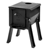 England Stove Works Grizzly Portable Camp and Cook Wood Burning Stove
