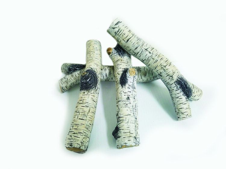 Enhance A Fire Burncrete Birch Twigs for Gas Fireplaces and Fire Pits