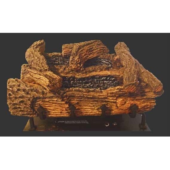 EverWarm 18" Palmetto Oak Ventless Propane Gas Log Set with Manual Control