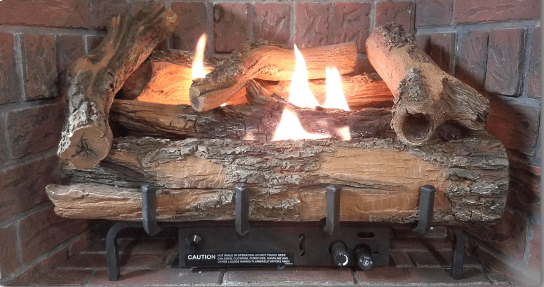 EverWarm 24/30 Inch Vent Free Gas Burner with 24 Inch Low Country Timber  Logs - Millivolt