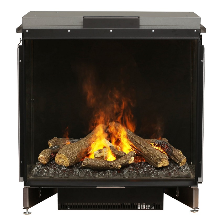 Faber 35 Inch e-MatriX Water Vapor Fireplace - Front-Facing
