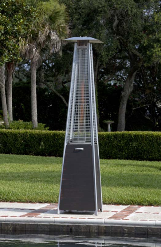 Fire Sense Coronado Brushed Bronze Pyramid Flame Patio Heater 62263