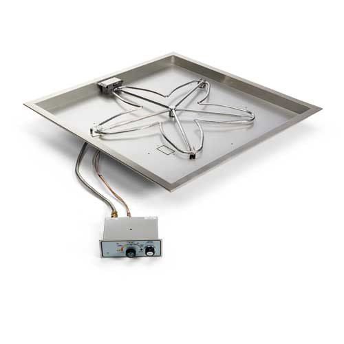 Hearth Products Controls 18 Inch Flame Sense Square Bowl Fire Pit Insert