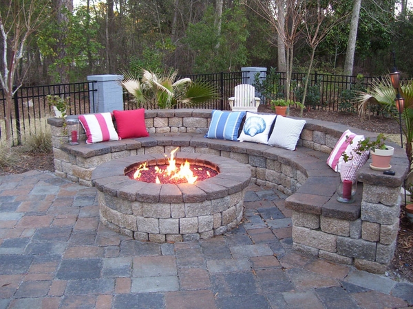 Hearth Products Controls 24 Round Electronic Ignition Gas Fire Pit Insert  and18 Penta Burner - 24 Volt