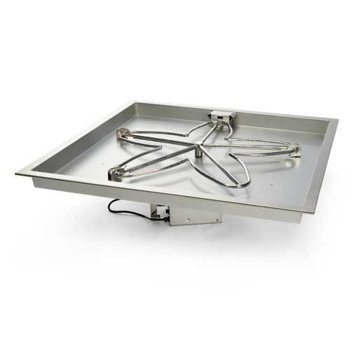 Hearth Products Controls 36 Inch Square Fire Pit Insert with Electronic  Ignition - 24VAC