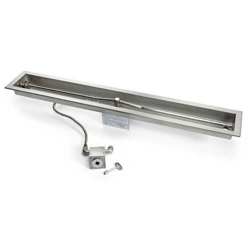 Hearth Products Controls 36 Trough Gas Fire Pit Insert - Match Lit