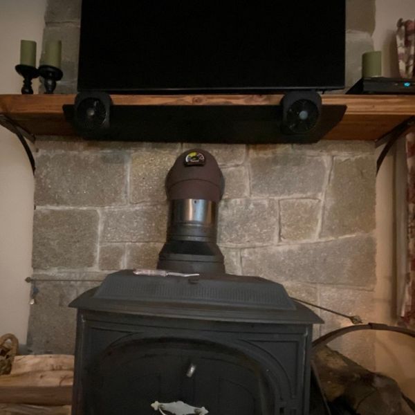 HomeSaver 47 Inch Mantel Heat Shield with Angled Lip