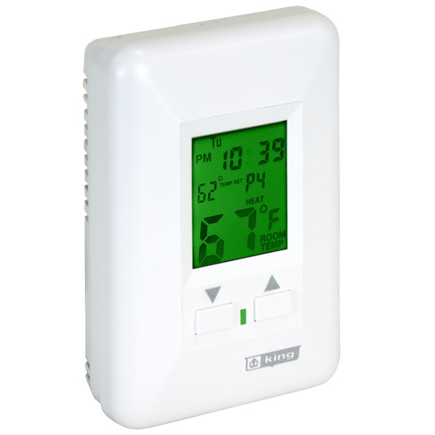 King Electrical Hydronic TwoCircuit Programmable Thermostat