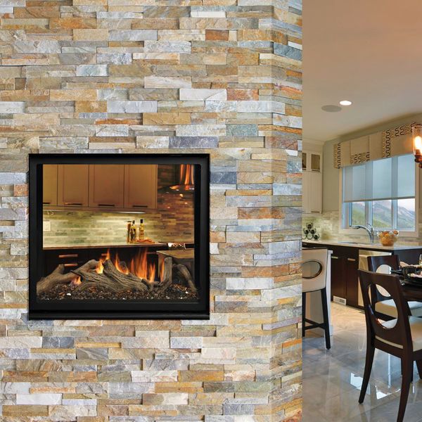 Kingsman Clean View Direct Vent See Through Gas Fireplace Millivolt