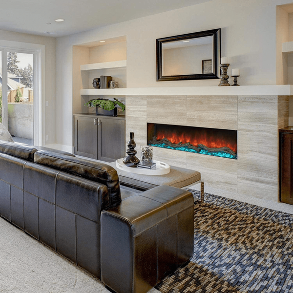 Modern Flames 96 Inch Landscape Pro Slim Electric Linear Fireplace