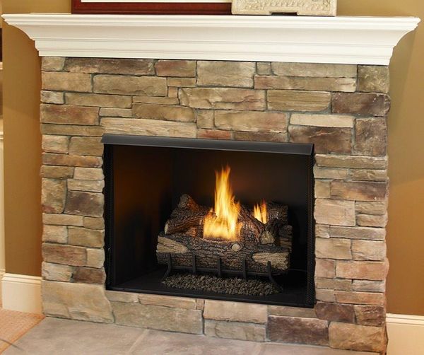 Monessen 42 Inch Exacta Circulating Clean Face Vent Free Gas Fireplace  Firebox