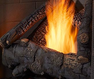 Outdoor Lifestyles Courtyard Fireplace Series Standard Definition Log Set