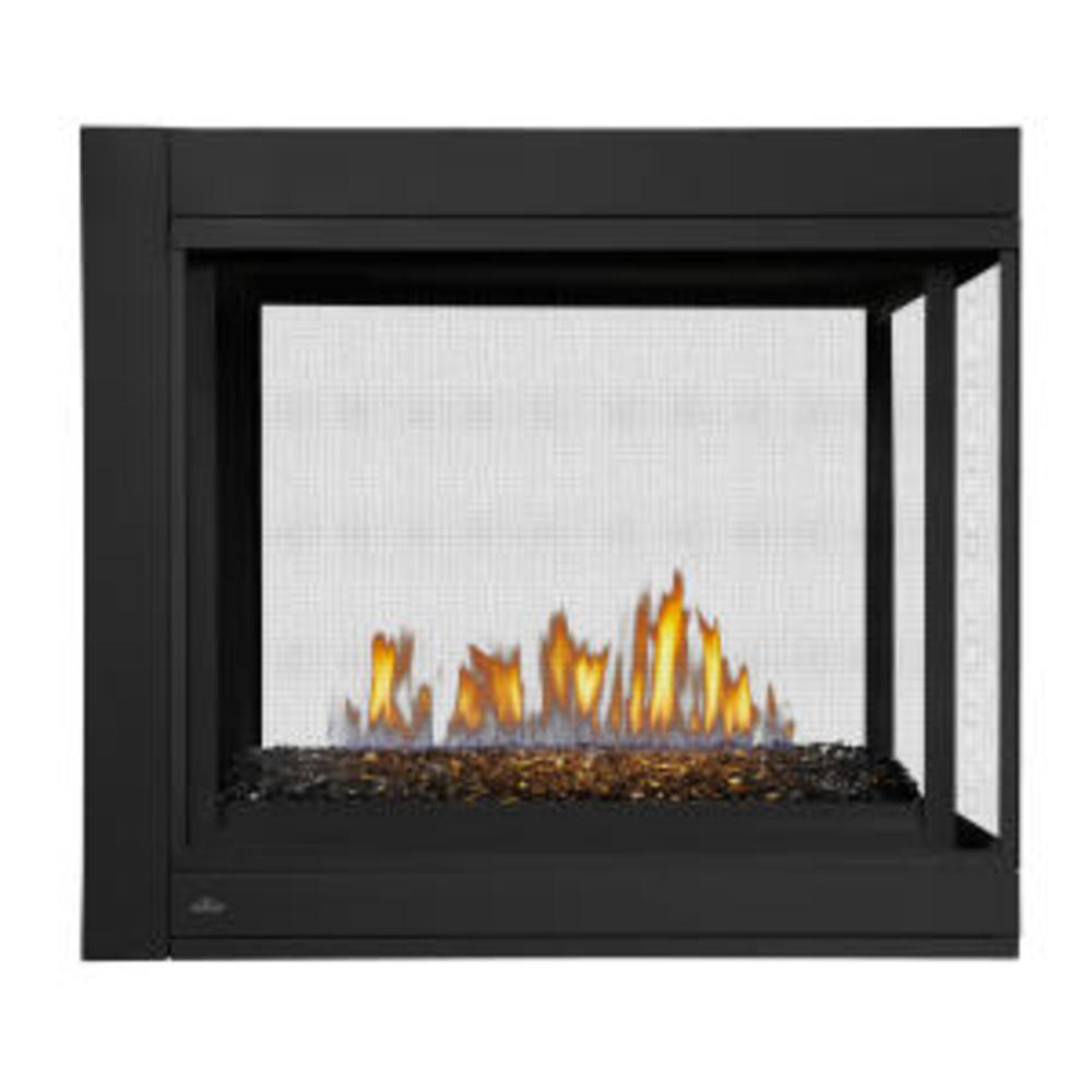 Napoleon BHD4 Ascent MultiView Direct Vent Peninsula Gas Fireplace with Glass Burner