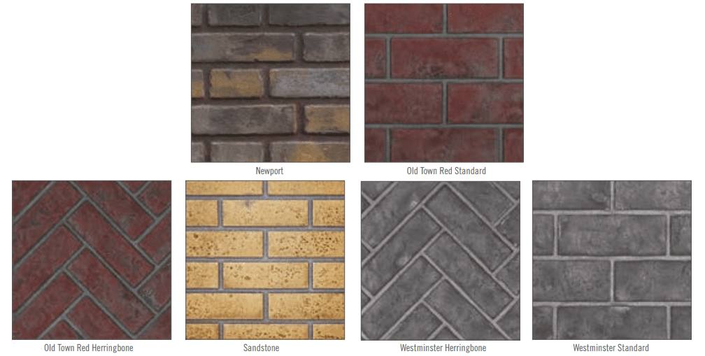 Napoleon Decorative Brick Panels for 42 Inch Ascent Deep Fireplaces