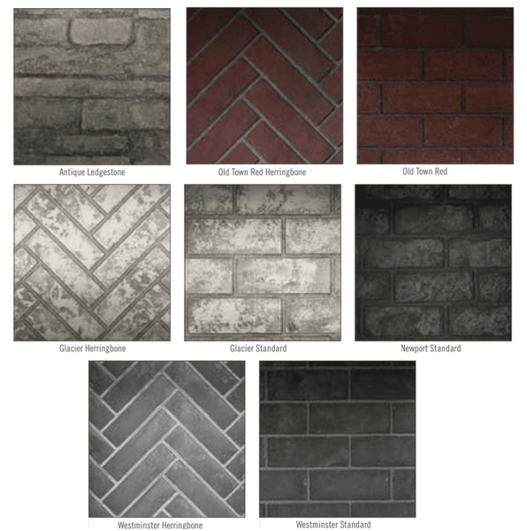 Napoleon Decorative Brick Panels for 42 Inch Elevation X Fireplaces