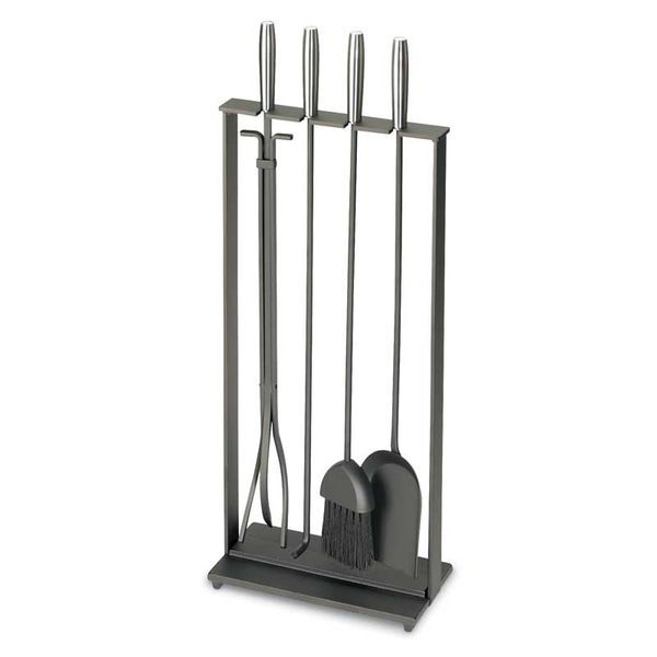 Pilgrim Modern Soldiered Row Fireplace Tool Set