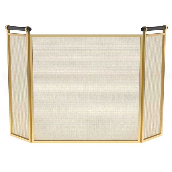 Pilgrim 51 inch Calabar TriPanel Mesh Fireplace Screen