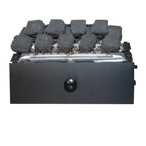 Rasmussen 17 Inch Vent Free Natural Gas Burner with Coals