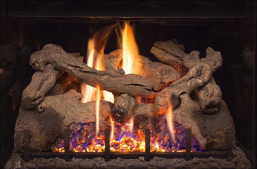 Real Fyre Charred Ancient Oak Log Set for DVI36 Series Direct Vent Gas
