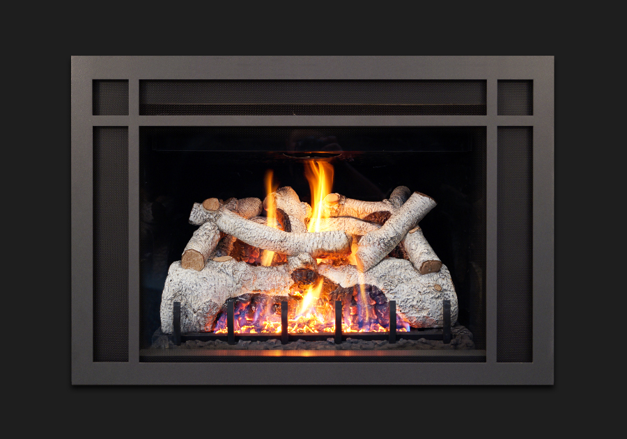 Real Fyre Charred Mountain Birch Log Set for DVI36 Series Direct Vent