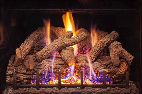 Real Fyre Charred Rustic Oak Log Set for DVI-36 Series Direct Vent Gas  Fireplace Inserts
