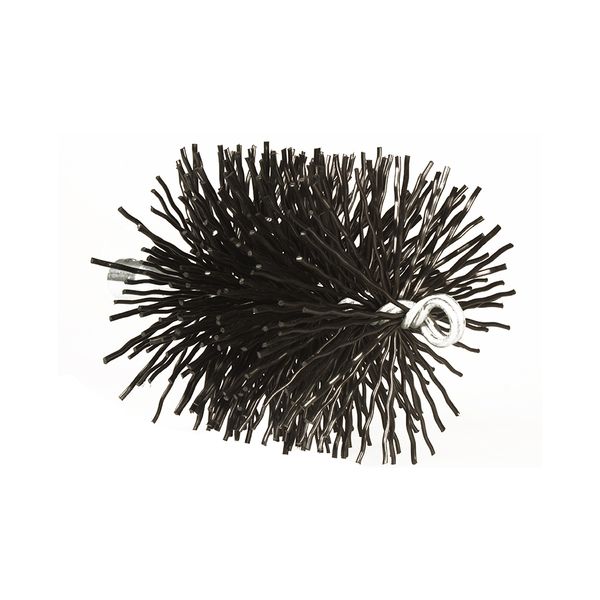 Rutland 9 Inch Round Master Sweep Series Poly Pro Chimney Brush with 24' Super Duty Rod Kit