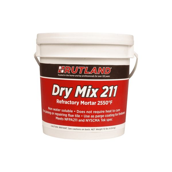 Rutland Dry Refractory Mortar Mix 10 Pound Tub
