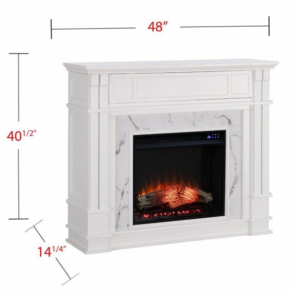 SEI 48 Inch Highgate Electric Fireplace with Faux Surround