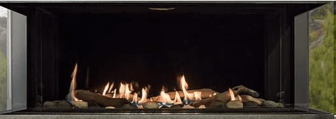 Sierra Flame 58 Inch Toscana Peninsula Gas Fireplace