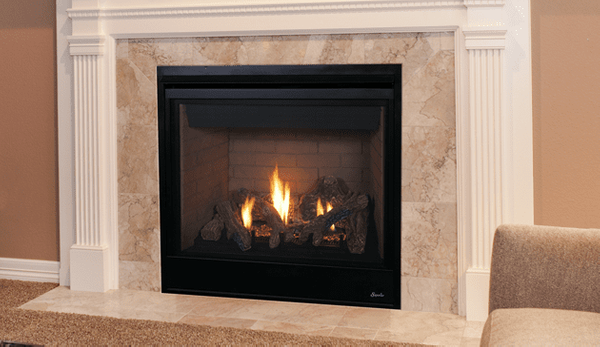 Superior DRT3045 45 Top/Rear Vent Fireplace with Aged Oak Logs -  Electronic Ignition