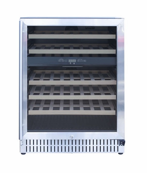 TrueFlame 24 Inch DualZone Outdoor Wine Cooler