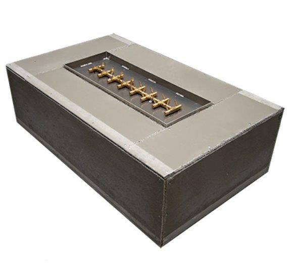 Warming Trends 72 x 42 Crossfire Rectangular Tree Style Brass Burner  Ready-To-Finish Kit